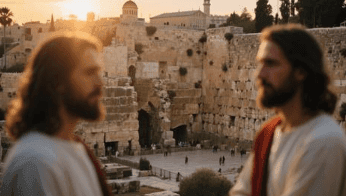 The ruins of the Second Temple in Jerusalem